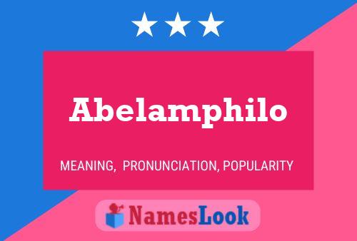 Póster del nombre Abelamphilo