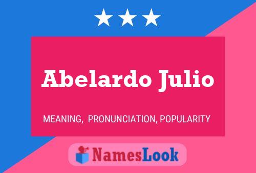 Póster del nombre Abelardo Julio