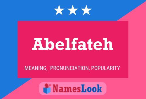 Póster del nombre Abelfateh