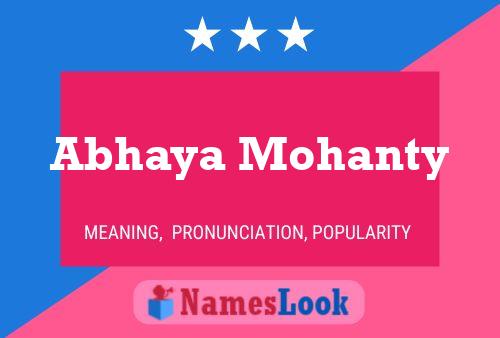 Póster del nombre Abhaya Mohanty