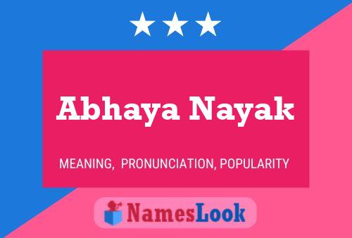 Póster del nombre Abhaya Nayak