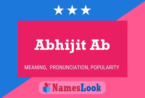 Póster del nombre Abhijit Ab