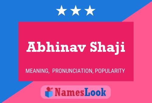 Póster del nombre Abhinav Shaji