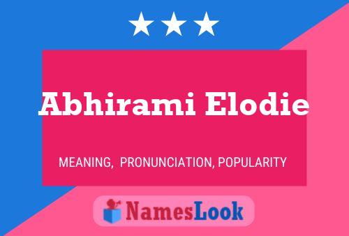 Póster del nombre Abhirami Elodie