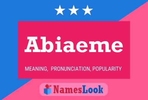 Póster del nombre Abiaeme