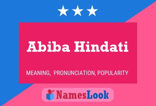 Póster del nombre Abiba Hindati