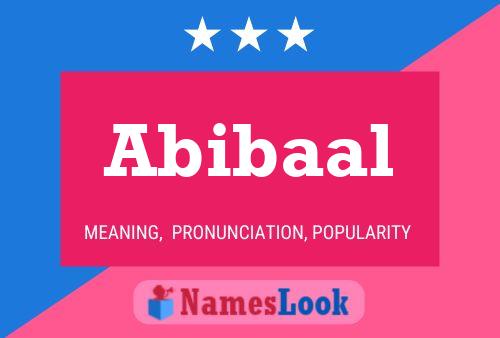 Póster del nombre Abibaal