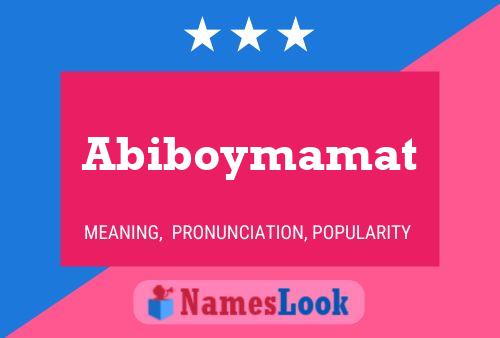 Póster del nombre Abiboymamat