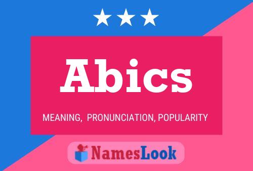 Póster del nombre Abics