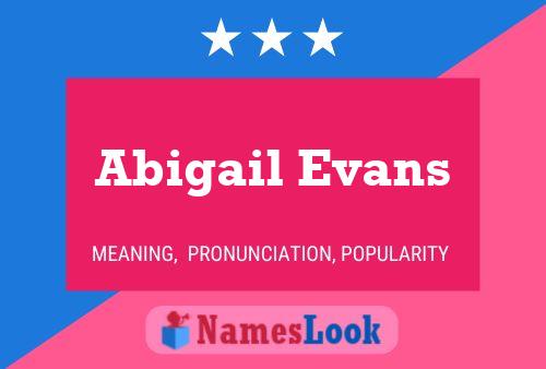 Póster del nombre Abigail Evans