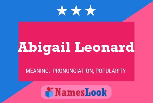 Póster del nombre Abigail Leonard