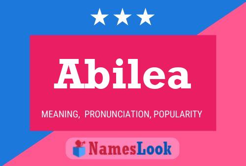 Póster del nombre Abilea