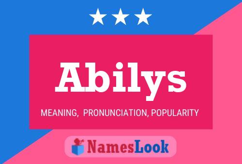 Póster del nombre Abilys