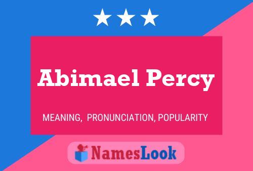 Póster del nombre Abimael Percy