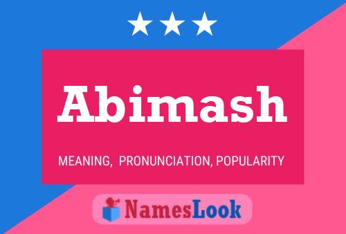 Póster del nombre Abimash