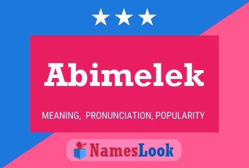 Póster del nombre Abimelek