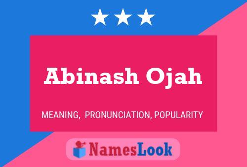 Póster del nombre Abinash Ojah