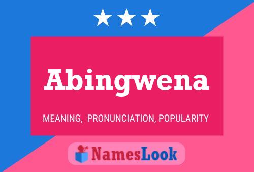 Póster del nombre Abingwena