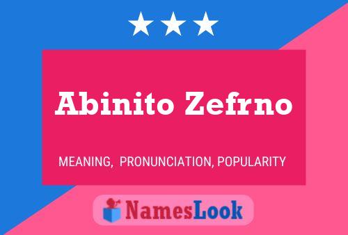 Póster del nombre Abinito Zefrno