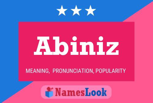 Póster del nombre Abiniz