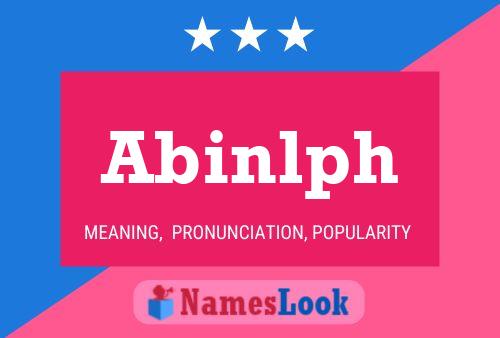 Póster del nombre Abinlph