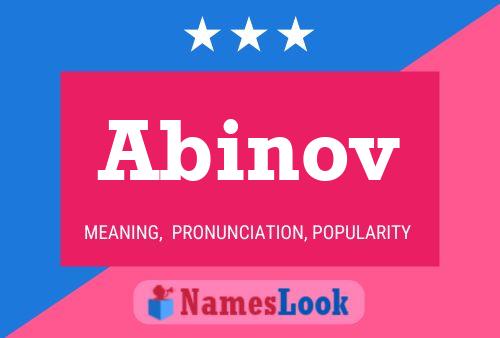 Póster del nombre Abinov