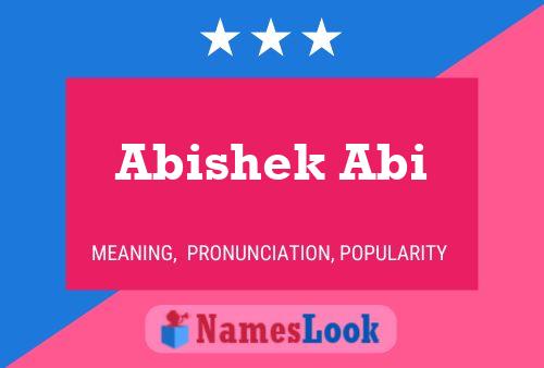 Póster del nombre Abishek Abi