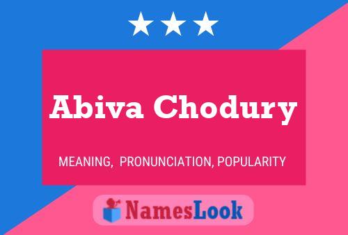 Póster del nombre Abiva Chodury