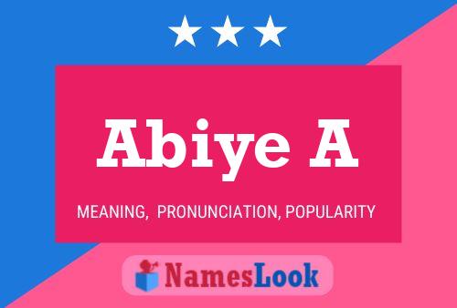 Póster del nombre Abiye A