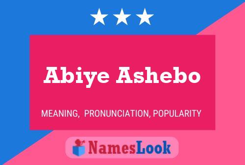 Póster del nombre Abiye Ashebo