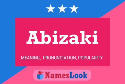 Póster del nombre Abizaki