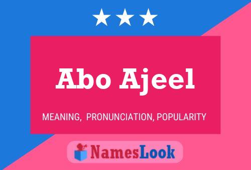 Póster del nombre Abo Ajeel