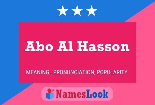 Póster del nombre Abo Al Hasson