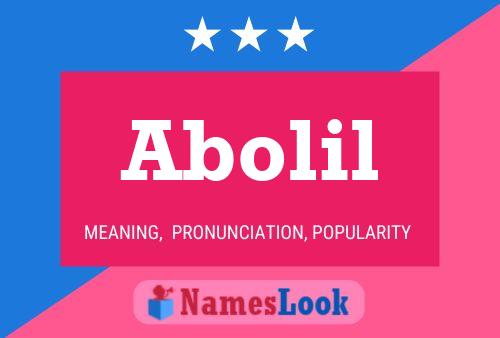 Póster del nombre Abolil