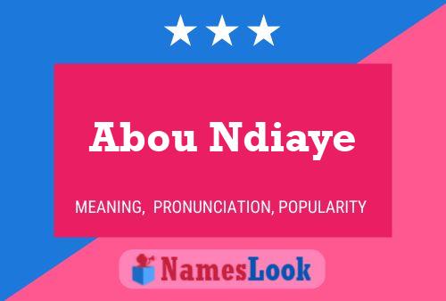 Póster del nombre Abou Ndiaye