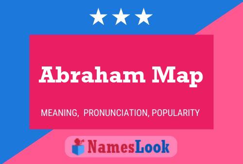 Póster del nombre Abraham Map