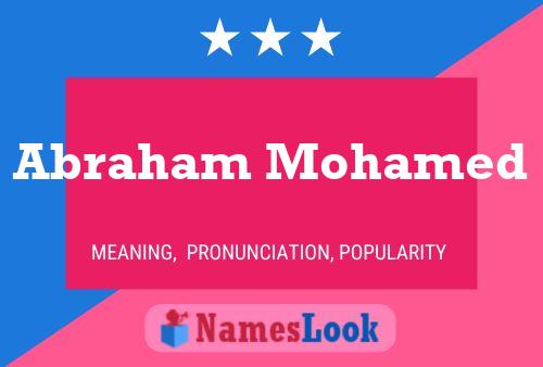 Póster del nombre Abraham Mohamed