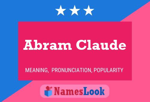 Póster del nombre Abram Claude