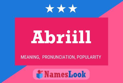 Póster del nombre Abriill