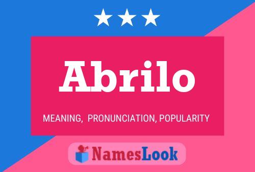 Póster del nombre Abrilo