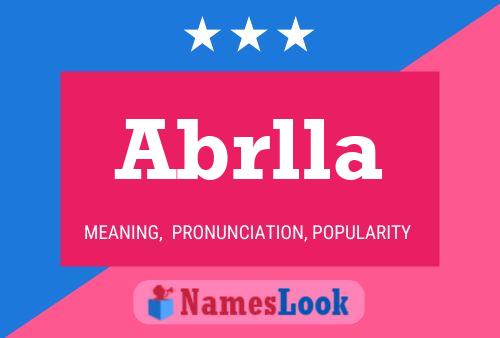 Póster del nombre Abrlla