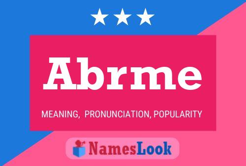 Póster del nombre Abrme