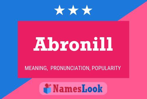 Póster del nombre Abronill