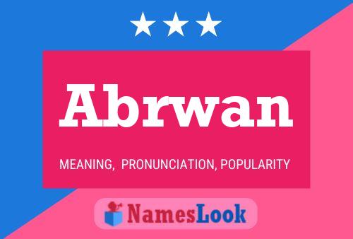 Póster del nombre Abrwan