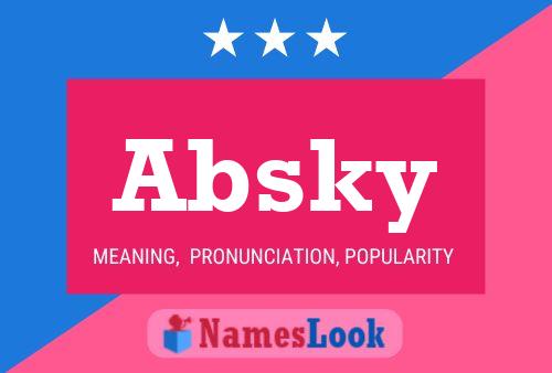 Póster del nombre Absky