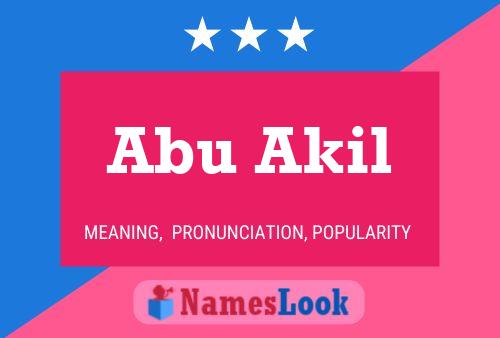 Póster del nombre Abu Akil