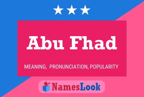 Póster del nombre Abu Fhad