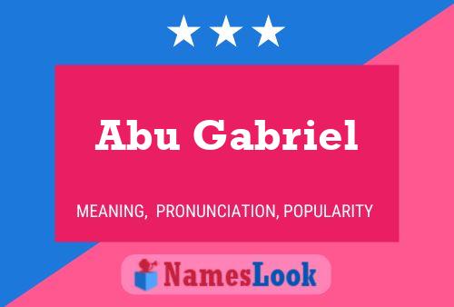 Póster del nombre Abu Gabriel