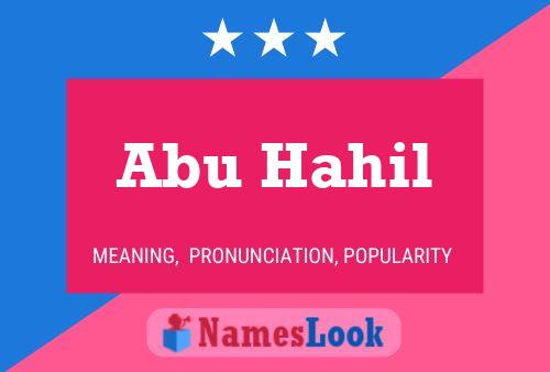 Póster del nombre Abu Hahil