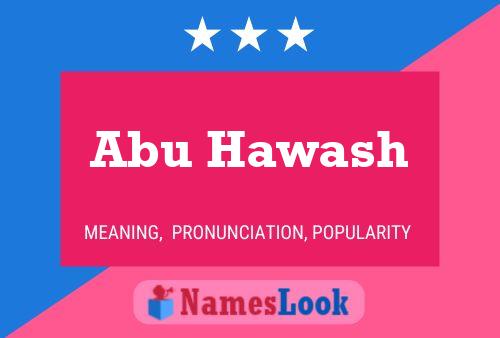 Póster del nombre Abu Hawash